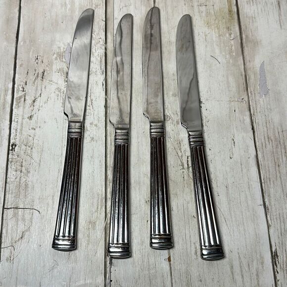 4 Reed & Barton CRESCENDO II Dinner Knives 9 3/4” - Picture 5 of 8